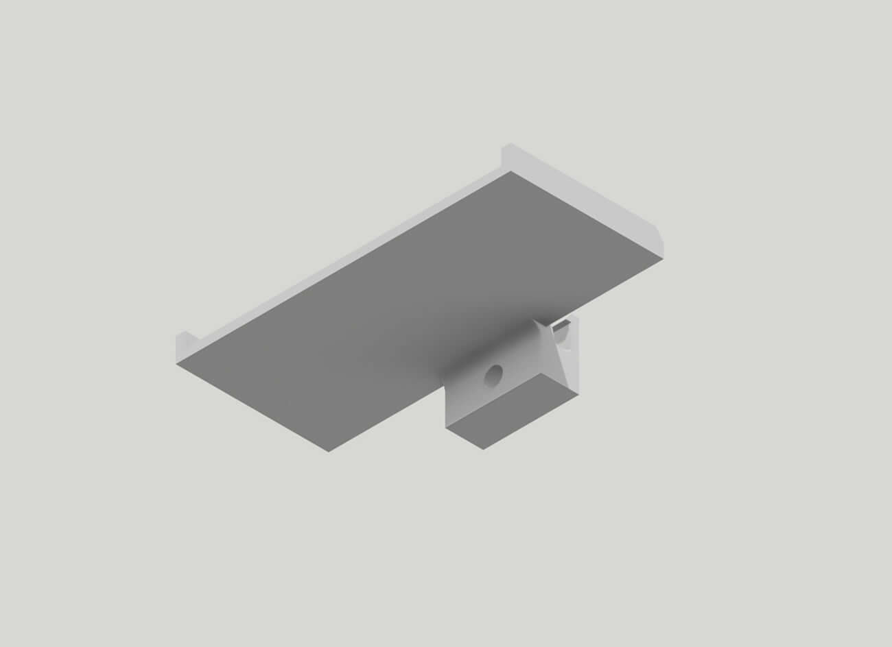 Wall-mounted display shelf