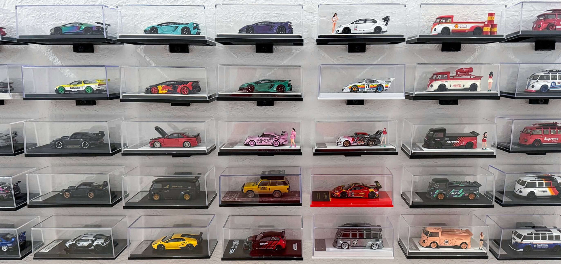 Collector’s shelf for Hot Wheels