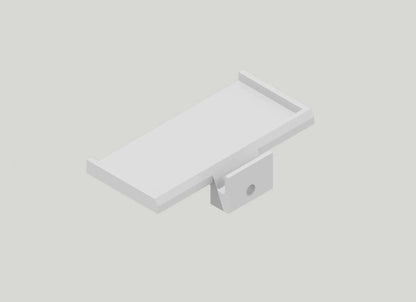 Durable plastic display shelf
